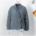 Upgraded Thick Wrap Front Tie Padded Jacket Kimono Style Collar Long Sleeve Loose Warm Daily Women Coat 2026 Winter Cotton Coats