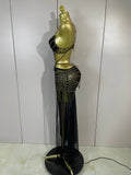 Women Black Halter Sequins Tassel Hollow Out Transparency Long Maxi Dress Eveing Celebrate Birthday Party Sexy Nightclub Outfit