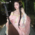 Olive Girl Yellow Hanfu Dress 2026 S-XL XS-3XL Plus Size Hanfu Chinese Dress Traditional Chinese Clothing Chinese Heritage Fashion Women