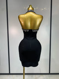 Women Sexy Backless Bodycon Sleeveless Bandage Dress Black Pink Elegant Prom Gown Club Evening Party Luxury Birthday Dresses
