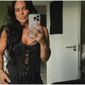 Sexy Lace Up Ruffles Vest Women See Through Hollow Out Slash Neck Solid Tops 2026 Spring Summer Chic Streetwear Clothes Lady