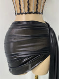 High Quality Women's Outfit Stage Performance Singer Dancer Costume Sexy Crop Top Skirt Two Pieces Sets Luxury Diamonds Dress