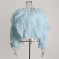 Ruffles Shirts For Women O Neck Lantern Sleeve Loose Pullover Summer Blouse Female Fashion Style Clothing