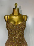 Women Sexy Sleeveless Rhinestone Mini Bodycon Dress Evening Party Luxury Birthday Bar Nightclub Stage Performance Clothing