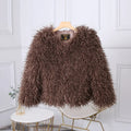 Fashion Luxury Cropped Faux Fur Coat Women's Winter 2025 Ins Hot Fluffy Short Faux Fur Jacket Street Style Warm Outwear