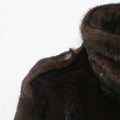 Women's Brown Faux Fur Cropped Jacket Fashion Stand Collar Single Breasted Pocket Casual Coat Lady 2026 Spring Chic Outerwear
