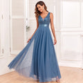Sexy Prom Bridesmaid Dresses for Women Elegant Mesh Birthday Evening Party Dress Woman Maxi Sequin Summer Dress Vestidos