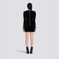 Luxury Beaded Black Bandage Short Dress Fashion Hepburn Party Banquet Performance Wear Cocktail Formal Gown Luxury Evening Gowns