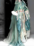 Olive Girl Green Hanfu Dress 2026 S-L XS-3XL Plus Size Hanfu Chinese Dress Traditional Chinese Clothing Chinese Heritage Fashion Women