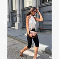 Beige Satin Halter Neck Top Chic Tassel Fringe Detail Sleeveless Cross Front Cropped Vest 2026 Women Summer Daily Street Wear