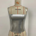 Sexy Solid Bandage Women Top Stripe Sleeveless Slash Neck Female Crop Tops Side Lace-Up Top 2026 Summer All-Match Lady
