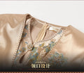 Classic Champagne Golden Mother Bride Cheongsam Dresses Chinese Embroidered Wedding Evening Dress for Women Party