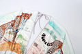 Colorful Leopard Print Dress Women Sexy Deep V-Neck Backless Patchwork Puff Sleeve Hottie Vacation Party Club Bodycon