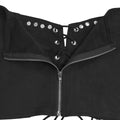 Sexy 2 Pieces Set Skirt Long Sleeve Off‑Shoulder Lace‑Up Crop Top and Mini Skirt Matching Sets Party Club Nightout Dresses