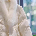 Olive Girl White Embroidered Embroidered Jacket for Ren Faire 2026 Garden Wedding Fairycore Photoshoot Everyday Wear S-XXL XS-3XL Plus Size Hand Embroidered Dramatic Silhouette Romantic Cottagecore Editorial Not Costume Chinese Heritage Fashion Women