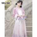 Olive Girl Purple Hanfu Dress Everyday Wear 2026 S-XL XS-3XL Plus Size Not Costume Hanfu Chinese Dress Traditional Chinese Clothing Chinese Heritage Fashion Women