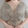 Plus Size Dress for Women Glitter Sequin Dresses Sexy Party Birthday Elegant Celebrity Floor Length Maxi Evening Dress