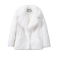 Women Winter 2026 High Quality Luxury Faux Fur Coat Thicken Warm Overcoat Outerwear Hot Girls Solid Long Fox Fur Jacket
