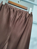 Brown Spliced Folds Two Piece Set Female Lapel Long Sleeve Shirt Vintage Commute Women's Trousers Sets Fashion New