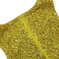Sexy Sleeveless O Neck Sequin Patchwork Ruched Short Dresses Glitter Golden Birthday Dress Evening Night Clubwear Vestido