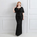 Plus Size Dress for Women Glitter Sequin Dresses Sexy Party Birthday Elegant Celebrity Floor Length Maxi Evening Dress