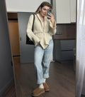 Autumn Knit Cardigan Women's New Vintage Hollow Out Long-Sleeved Sweater 2026 Casual Streetwear White Knit Top Female