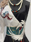 Original Nuo National Style Chinese Style Genderless Hanfu Han Elements Womens Fashion Tops Pants Suit