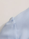 Solid Spliced Ruffles Slimming Blouses for Women O Neck Long Sleeve High Waist Shirts Female Fashion