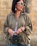 Green Ruched Puffer Jackets for Women Puffy Oversized Jacket for Woman Coats Demi-season Jacket for Women New in Outerwears 2026