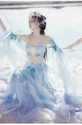 Olive Girl Blue Hanfu Dress 2026 S-XL XS-3XL Plus Size Hanfu Chinese Dress Traditional Chinese Clothing Chinese Heritage Fashion Women