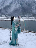 Olive Girl Green Hanfu Dress 2026 S-L XS-3XL Plus Size Hanfu Chinese Dress Traditional Chinese Clothing Chinese Heritage Fashion Women
