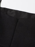 Colorblock Slimming Temperament Dresses for Women Round Neck Sleeveless Patchwork Zipper Tunic Dress Female Clothes