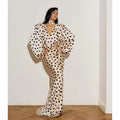 Polka Dot Polka Dot Skirt 2 Piece Set Women Elegant Scarf  Long Sleeve Shirts Suit 2026 Spring Lady Fashion Commute Outwear New