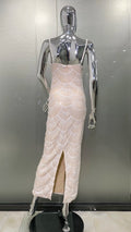 New Black Color Women Sleeveless Sexy Beading Strap Bodycon Long Dress Shinning Sequins Celebrate Elegant Evening Party Dress
