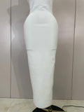 Women Diamond Pearl Sleeveless Sexy Backless Long Bandage Dress Celebirty Elegant Evening Party Birthday Wedding Guest Prom Gown