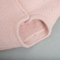 Pink Short Fur Jacket Coat For Women Autumn Winter Casual Stand Collar Pocket Loose Fashion Long Sleeve Jacket Top Female