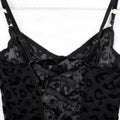 Sexy See Through Bodysuits Women Sexy Leopard Print Cross Bandage Backless Midnight Coquettish Mesh Classic Outfits