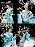 Olive Girl Red Embroidered Hanfu Dress for Ren Faire 2026 Garden Wedding Fairycore Photoshoot S-XXL XS-3XL Plus Size Hand Embroidered Flowing Sleeve Dramatic Silhouette Editorial Not Costume Ren Faire Dress Chinese Heritage Fashion Women