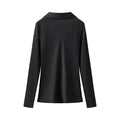 Solid Loose Temperament Blouse for Women Lapel Long Sleeves Patchwork Lace Up Elegant Top Female Fashion Clothing