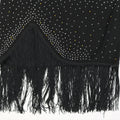 Sexy Mesh Sheer Rhinestone Two Piece Set Women Skirts Suits Crop Top and Mini Skirt Night Club Party Outfits Matching Set