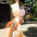 Olive Girl Hanfu Dress 2026 S-L XS-3XL Plus Size Hanfu Chinese Dress Traditional Chinese Clothing Chinese Heritage Fashion Women
