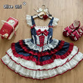 Olivegirl Lolita Dress Kawaii Sweet Bow Ruffled Slim Sleeveless Mini Princess Dresses Elegant Bow Flower Dresses Women Y2K JSK