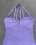 Black Purple Spaghetti Strap Women Mini Bandage Dress Bodycon Sexy Bodycon Party Club Dress XL Classic Vestido