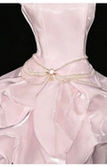 Olive Girl Pink Romantic Dress for Garden Wedding 2026 Fairycore Photoshoot Everyday Wear XS-XXXL XS-3XL Plus Size Romantic Garden Party Editorial Not Costume Dress Chinese Heritage Fashion Women