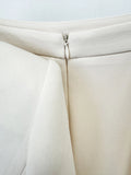 New Arrival Elegant Lady 2 Piece Skirt Set Bead Crystal Suit Long Sleeve Jacket Slim Split Midi Skirt Women 2 Pcs Outfit