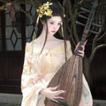 Olive Girl Yellow Hanfu Dress 2026 S-XL XS-3XL Plus Size Hanfu Chinese Dress Traditional Chinese Clothing Chinese Heritage Fashion Women
