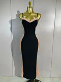 Elegant Celebrity Evening Club Party Prom Luxury Birthday Dress Woman Sexy Lace Patchwork Sleeveless Bodycon Long Bandage Dress