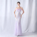 Sexy Elegant Long Wedding Party Dresses for Women 2025 Luxury Mesh Bridesmaid Evening Dresses Woman Sequin Summer Dress