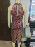 Sequin Dress Sexy Shiny Banquet Club Dress Women Elegant Bodycon Party Dress Mujer Club Party Dresses Midi Pencil Vestido