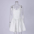 Sexy Floral Print Pleated Dress Women Fashion Straps Sleeveless Slim Elegant Party Dress Female Summer New Commuting Dress